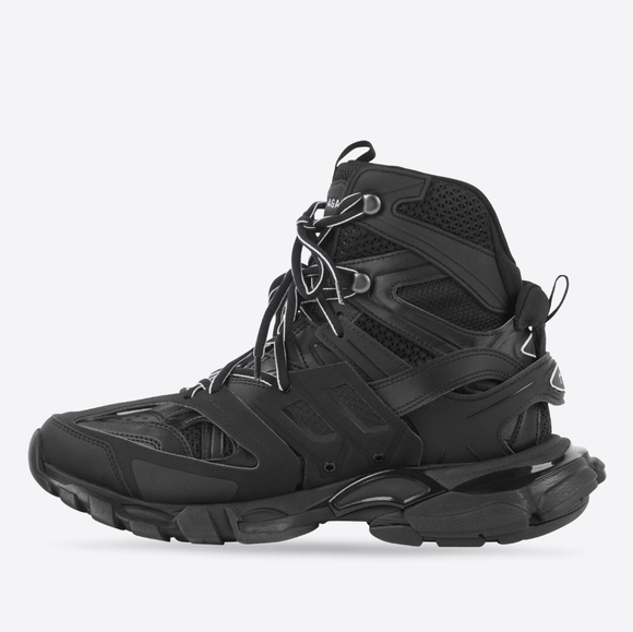 Balenciaga Track Hiking Boots In Black 